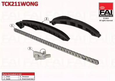 FAI AUTOPARTS tck211wong -  Комплект цели привода распредвала